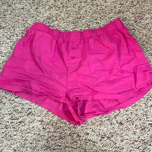 Pink sleep shorts